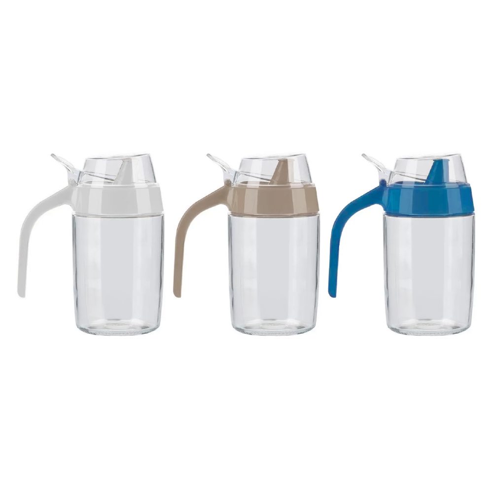 按壓式油壺 玻璃油壺 300ml 健康油壺【Ho覓好物】 油壺 調味瓶 醬油瓶 油瓶 玻璃油瓶 玻璃調味瓶 YDX404, , large