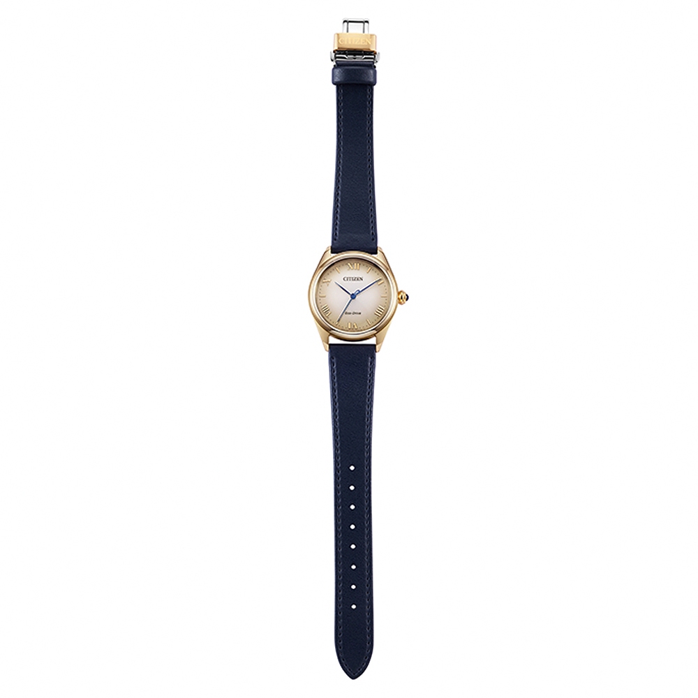 CITIZEN 星辰 L系列 光動能大三針女錶 EM1143-14Z, , large
