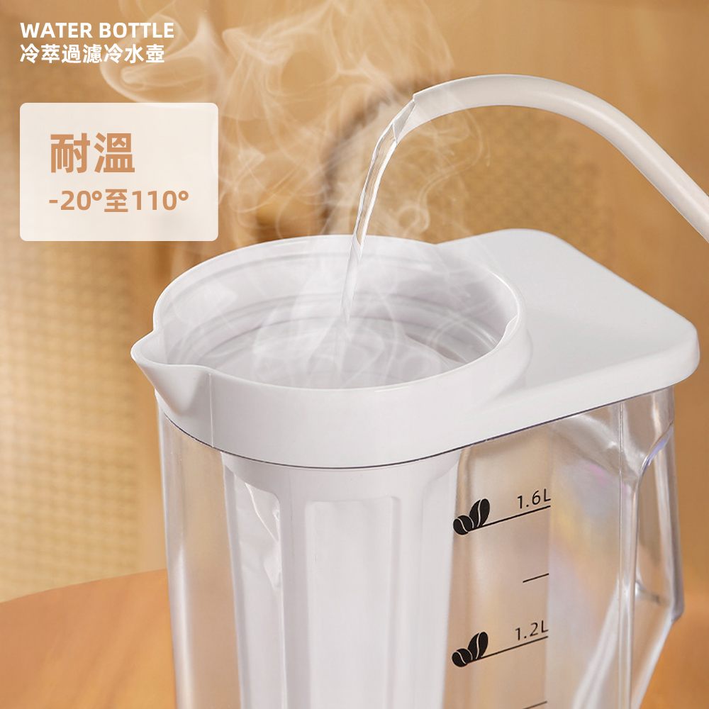 【上手家居】冷萃過濾冷水壺 2.2L 2.2L(水壺/耐熱水壺/過濾水壺/冰箱水壺/冷泡茶壺), , large