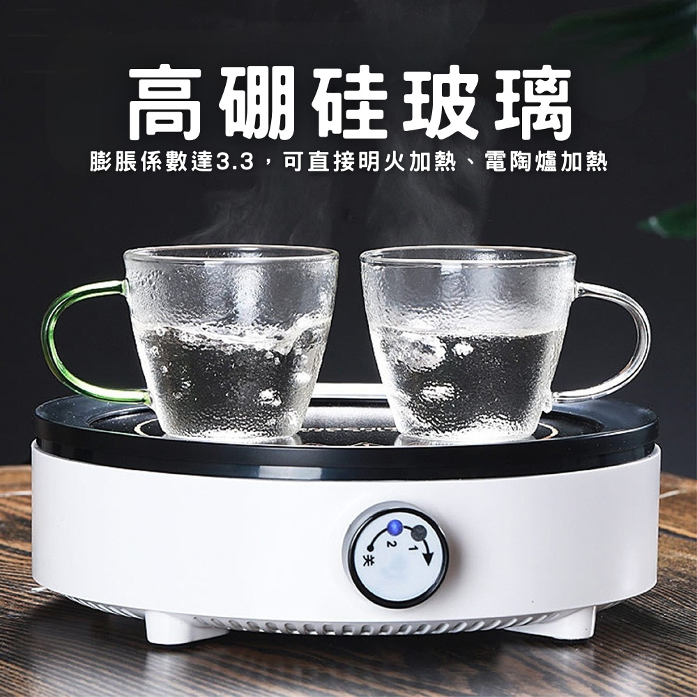 【GlassKing】GK-315 耐熱玻璃杯 一盒六色 迷你玻璃杯 試飲杯 咖啡杯 水杯 茶杯 酒杯, , large