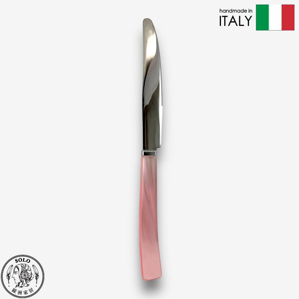 【SOLO Vintage】Modigliani Italian Pottery 23.5cm Knife Stainless Steel Tableware Made in Italy, , large