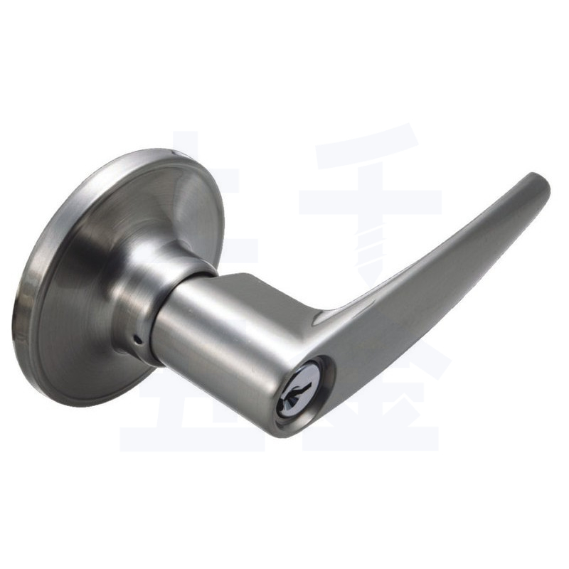 水平鎖 加安牌 台灣製 磨砂銀色 LHX207B 自動解閂  裝置距離127mm 房間鎖 門鎖, , large
