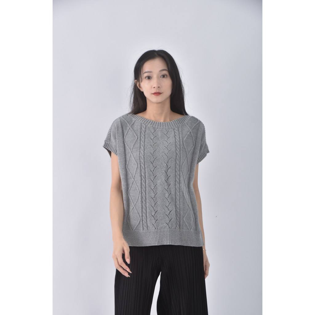 (M) kinloch anderson質感棉質圓領灰色短袖上衣二手衣, , large