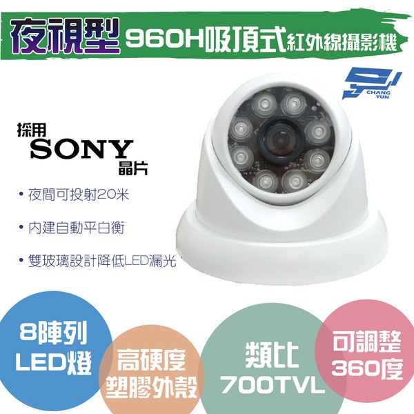 昌運監視器類比 700TVL/960H /吸頂式紅外線夜視型攝影機, , large