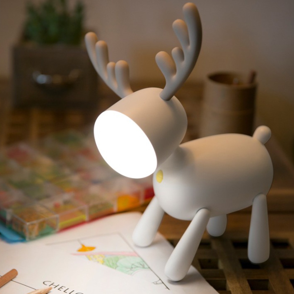 Christmas Elk LED Table Lamp - Brown, , large