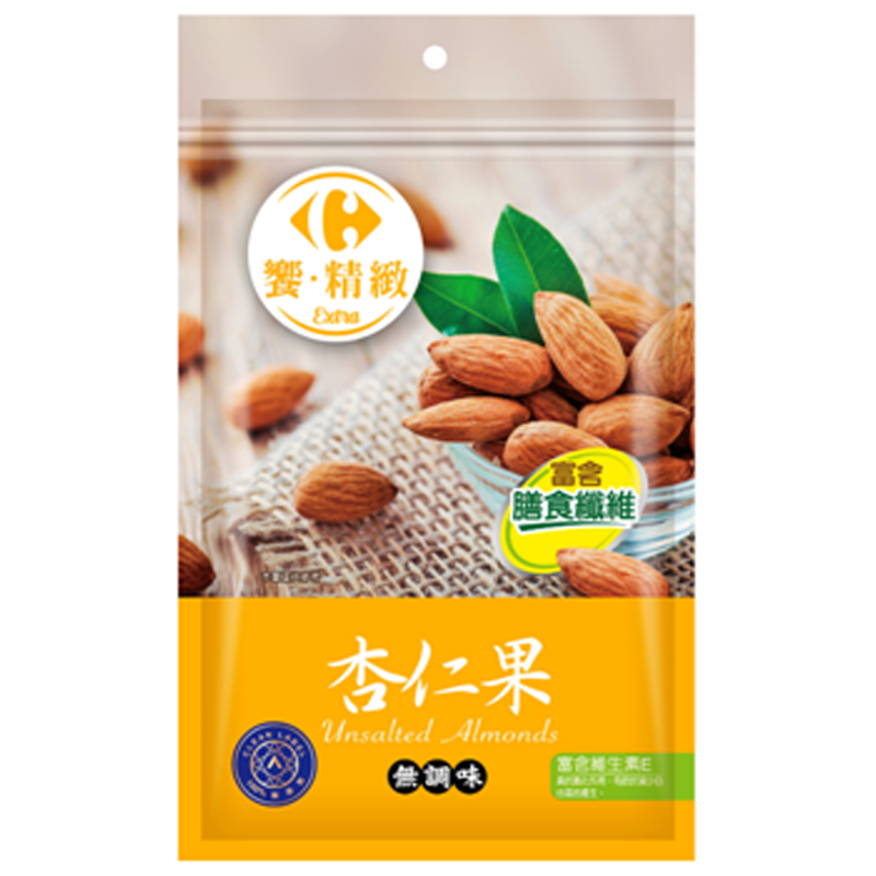 C-Unsalted Almonds 155g, , large