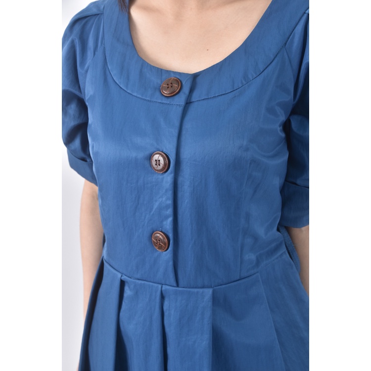 (S) lala氣質藍色洋裝二手衣, , large