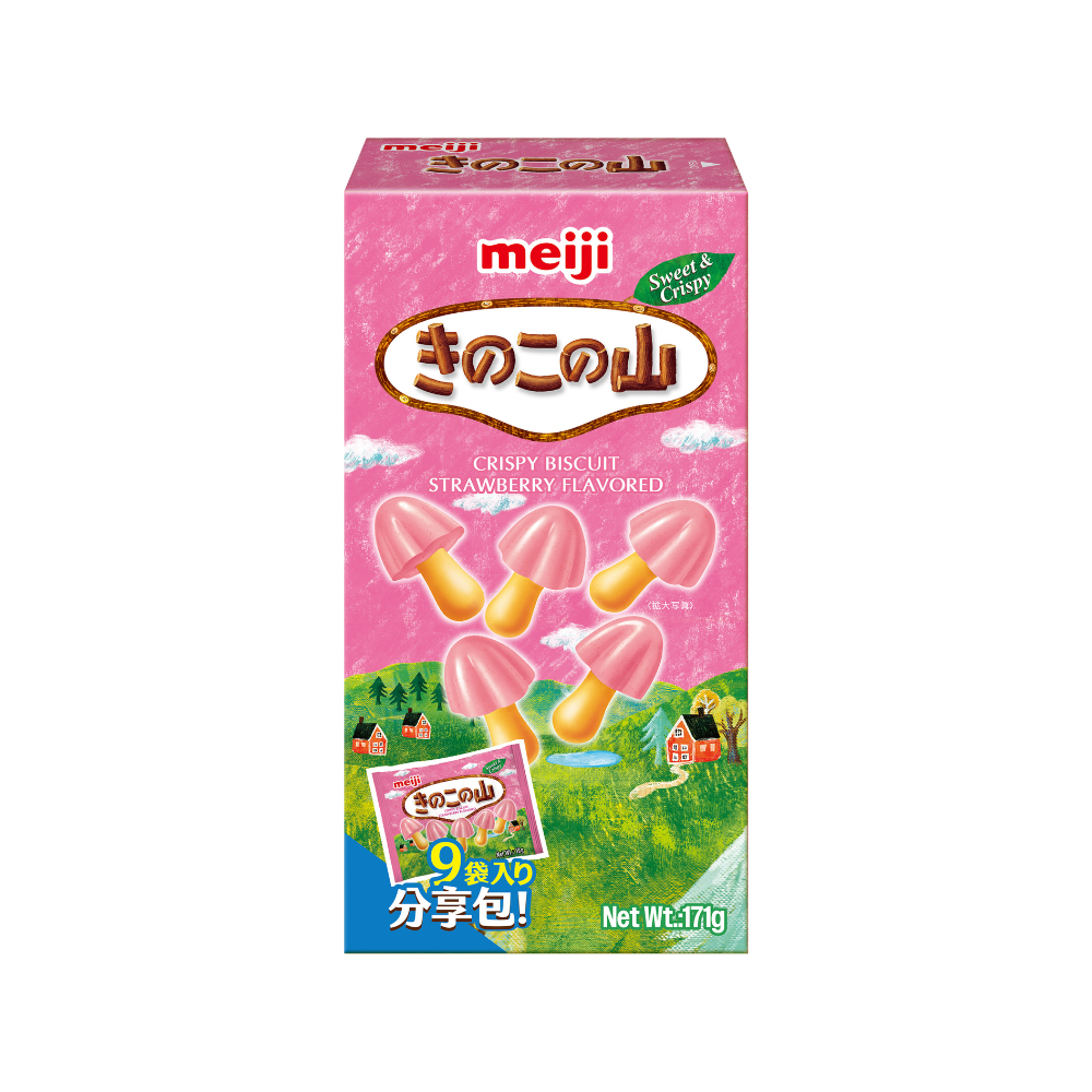 Meiji Chocorooms-strawberry Family Pack, , large