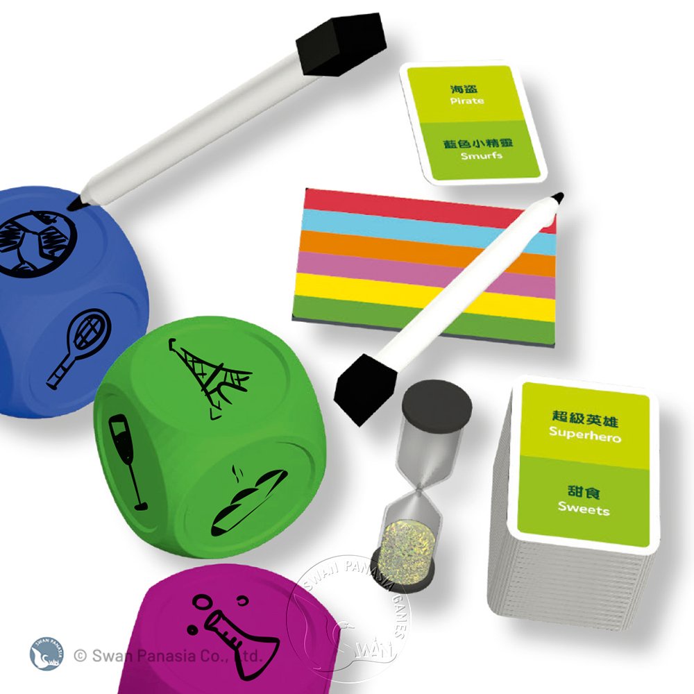 【新天鵝堡桌遊】妙筆神猜骰子版, , large