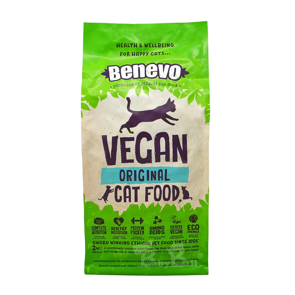 【倆寶貝精品館】Benevo倍樂福 英國素食認證低敏成貓飼料 (班尼佛) 2kgｘ2入, , large