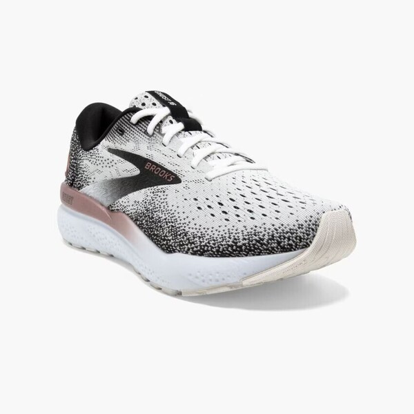 Brooks Ghost 16 女 慢跑鞋 運動 休閒 輕量 支撐 緩衝 彈力 白 黑 [1204071B105], , large