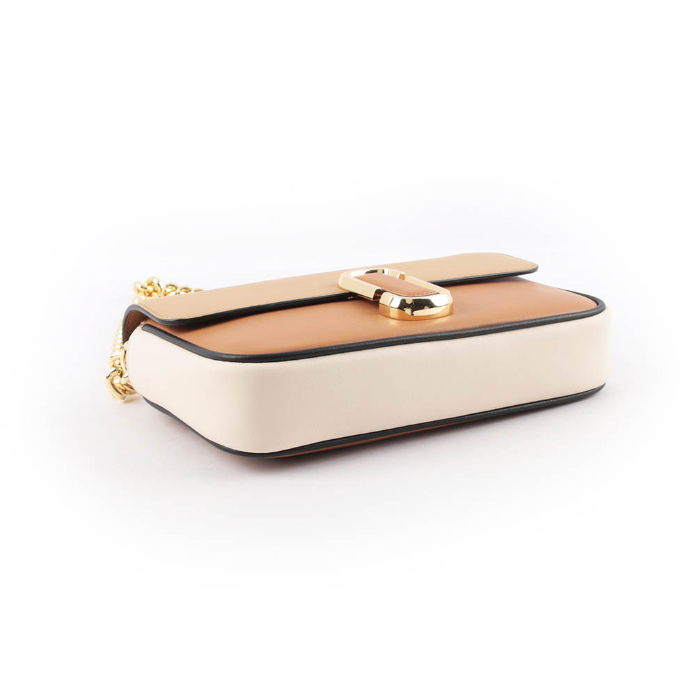 Marc Jacobs THE J MARC 平滑牛皮拼色翻蓋二用包/奶茶/焦糖, , large