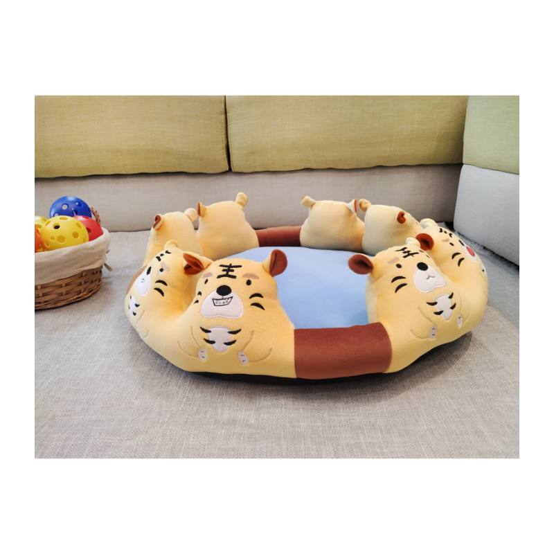 Pet bed with cute animal theme, , large