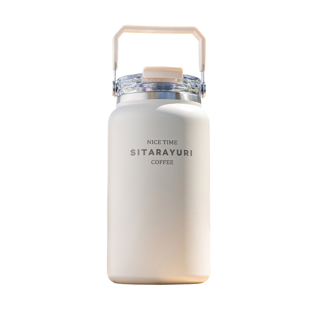 【H&R安室家】SITARAYURI 大容量雙飲304不鏽鋼保溫瓶1200ml(H51), , large