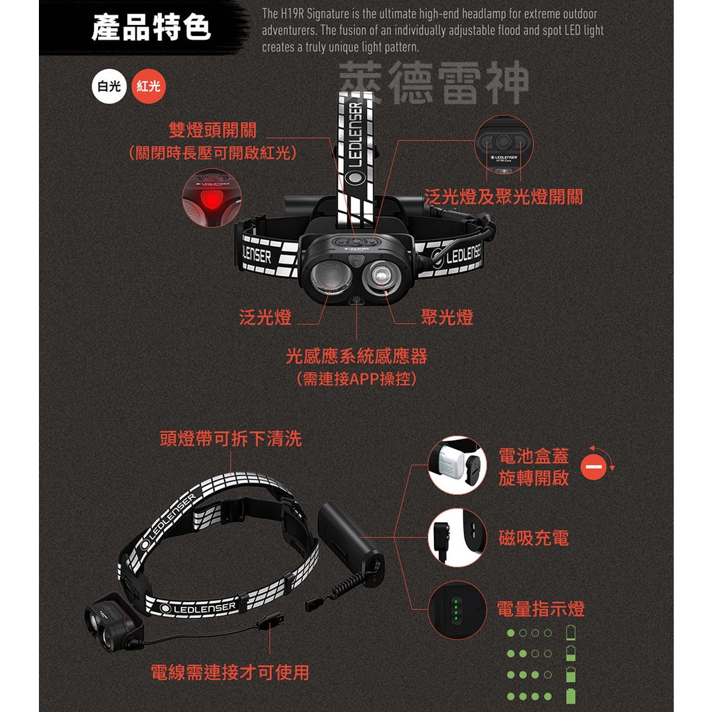 【德國Ledlenser】H19R Signature 專業充電式頭燈, , large