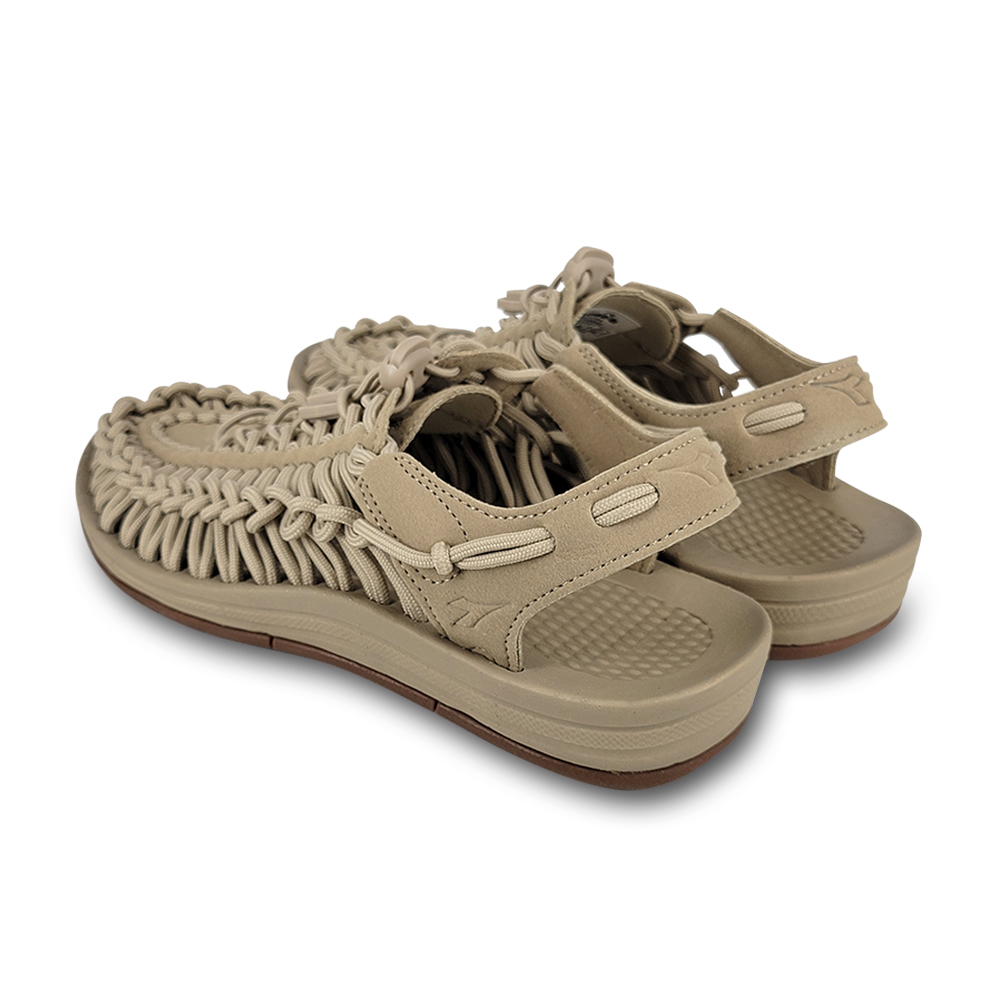 DIADORA迪亞多那 水陸兩用編織涼鞋 男鞋 簡約 時尚 束扣 彈性 輕量 吸震 耐磨 防滑 黑 沙色 灰藍 軍綠, , large