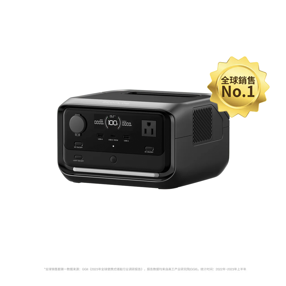 【固士特】EcoFlow RIVER 3 Max Plus 儲能電源組合 ( RIVER 3 Plus＋EB600 ) ＋110W 太陽能板, , large