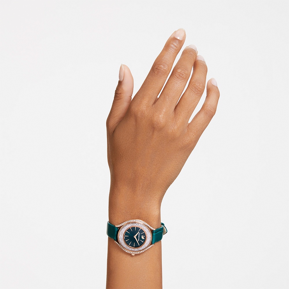 SWAROVSKI 施華洛世奇 Crystalline Aura 奢華水晶女錶 手錶-35.5mm(5644078), , large