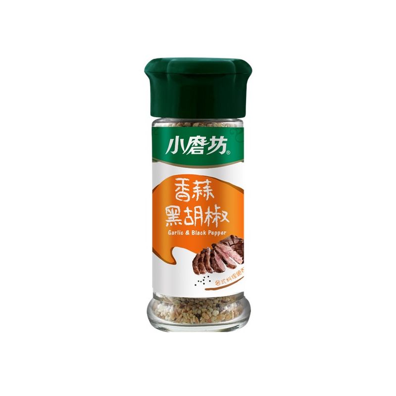 小磨坊香蒜黑胡椒調味料27g, , large