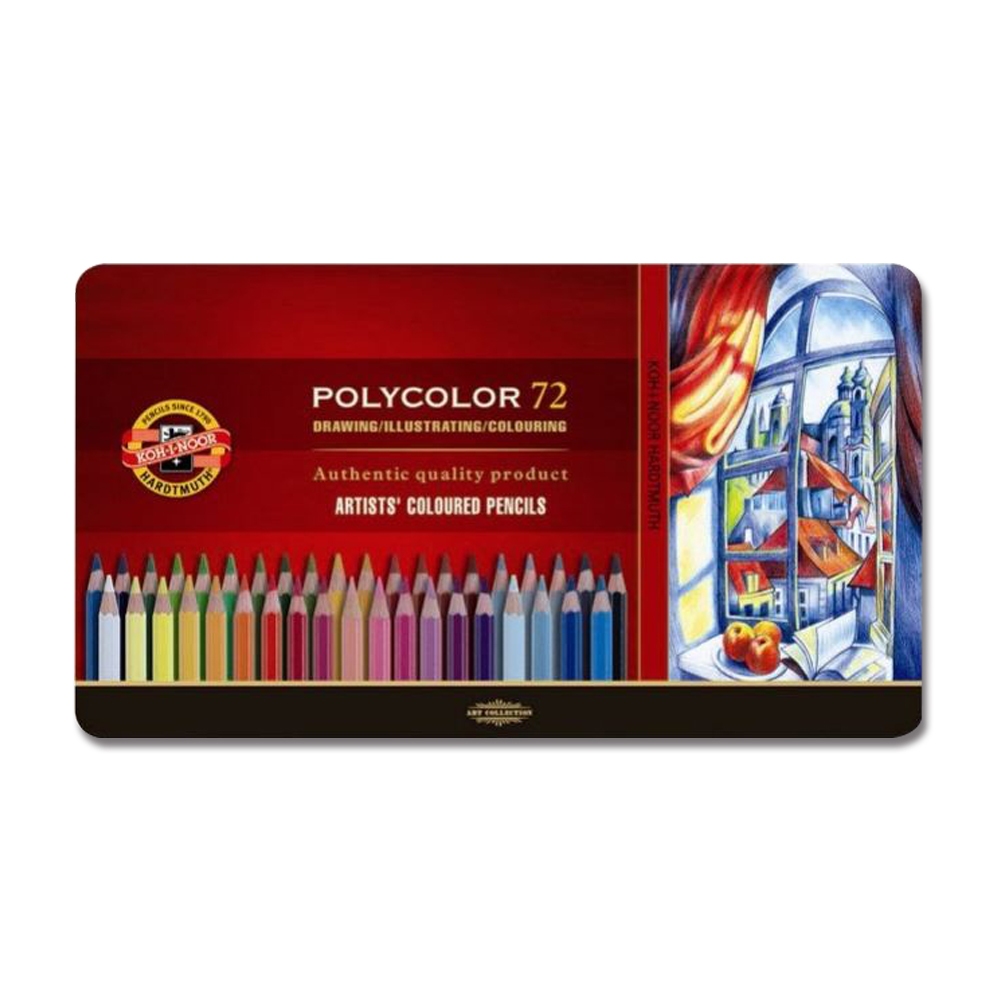 普思AP 【KOH-I-NOOR】油性專家級色鉛筆(鐵盒)-72色(K3827)