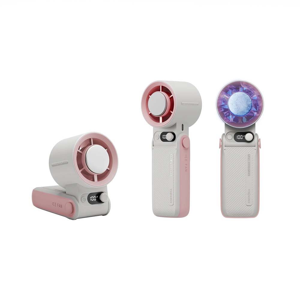 [Shanshuizhibao]ENERGEA AirMate Chill 6000mAh Ice-Cooling Handheld Fan with Built-in Cooling Chip + Fan Airflow, , large