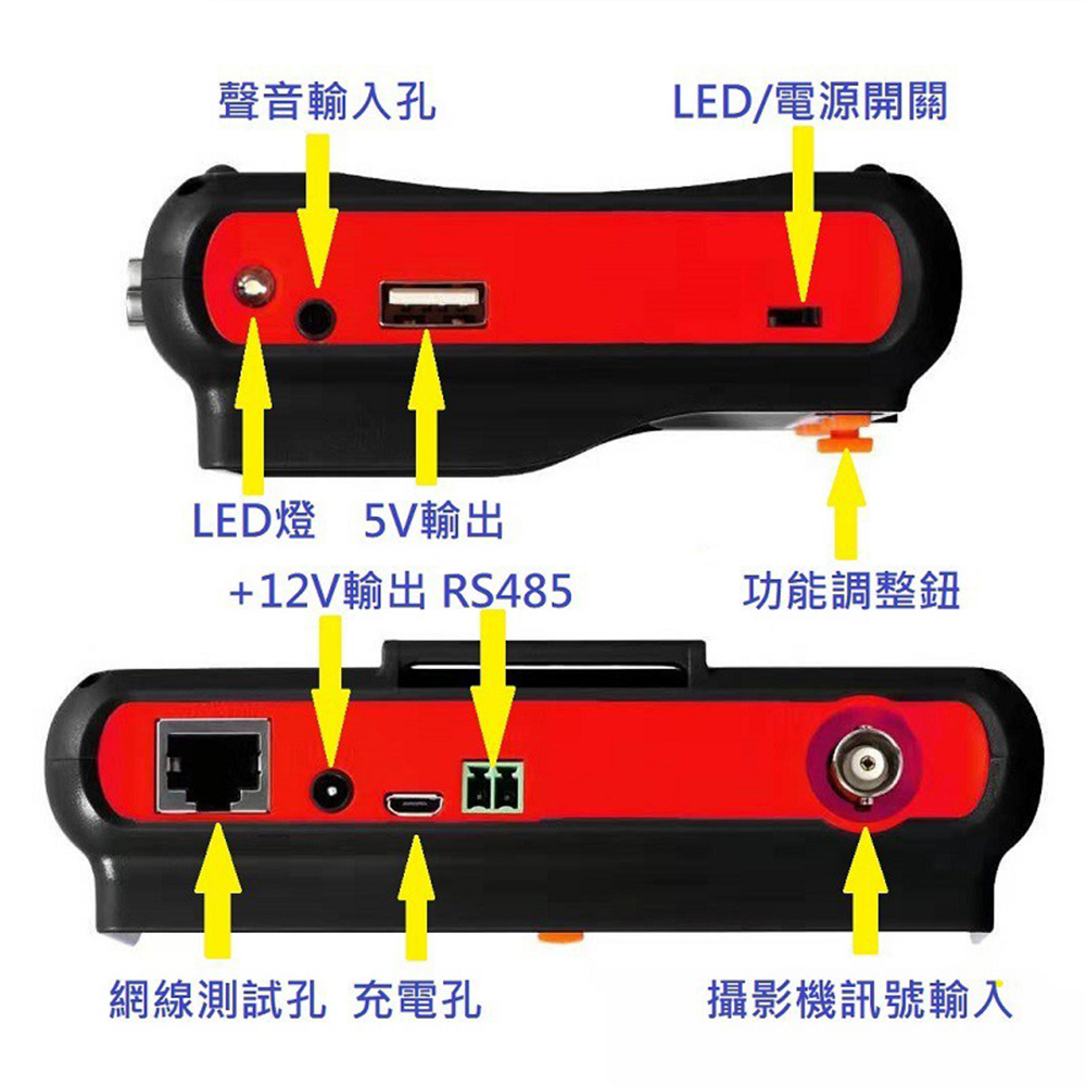 昌運監視器 HD-6800ACT 5吋 800萬 手挽帶式 工程寶 監視器測試 AHD CVI TVI 類比 UTC控制 (以新款HD-2950ACT出貨) , , large