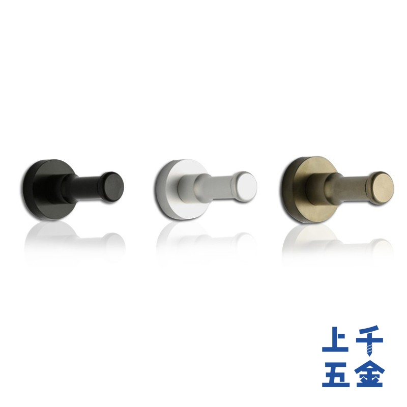 掛勾 鉤子 鋁合金掛勾 衣帽勾 衣鉤 三色 黑色/錏光銀/古銅色 EC077, , large