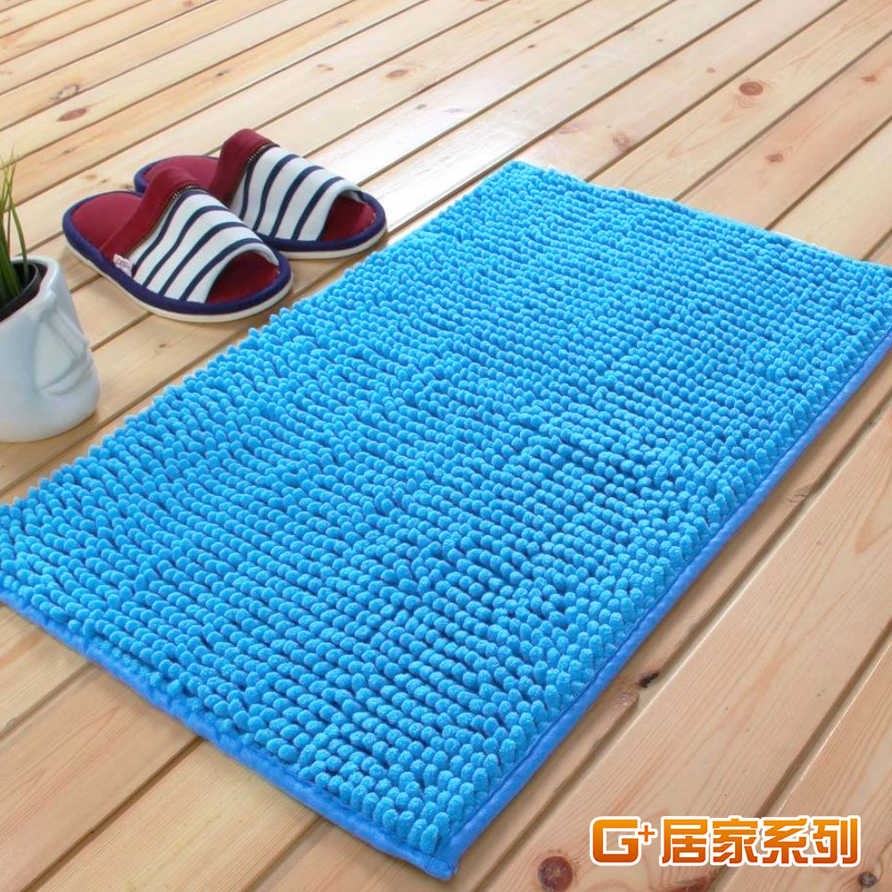 Microfiber short-hair water-absorbing anti-slip floor mat 40x60 cm, , large
