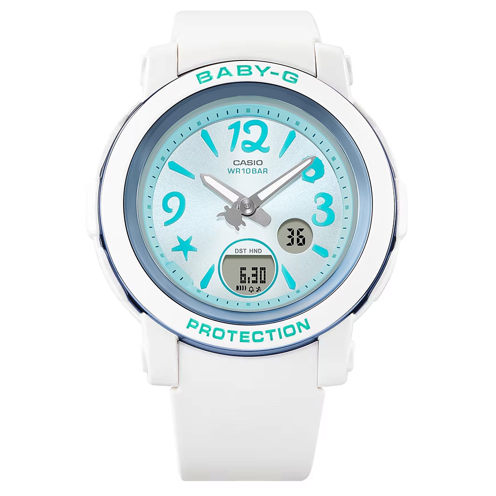 CASIO 卡西歐 BABY-G 愛海洋小海龜雙顯女錶 BGA-290US-2A, , large