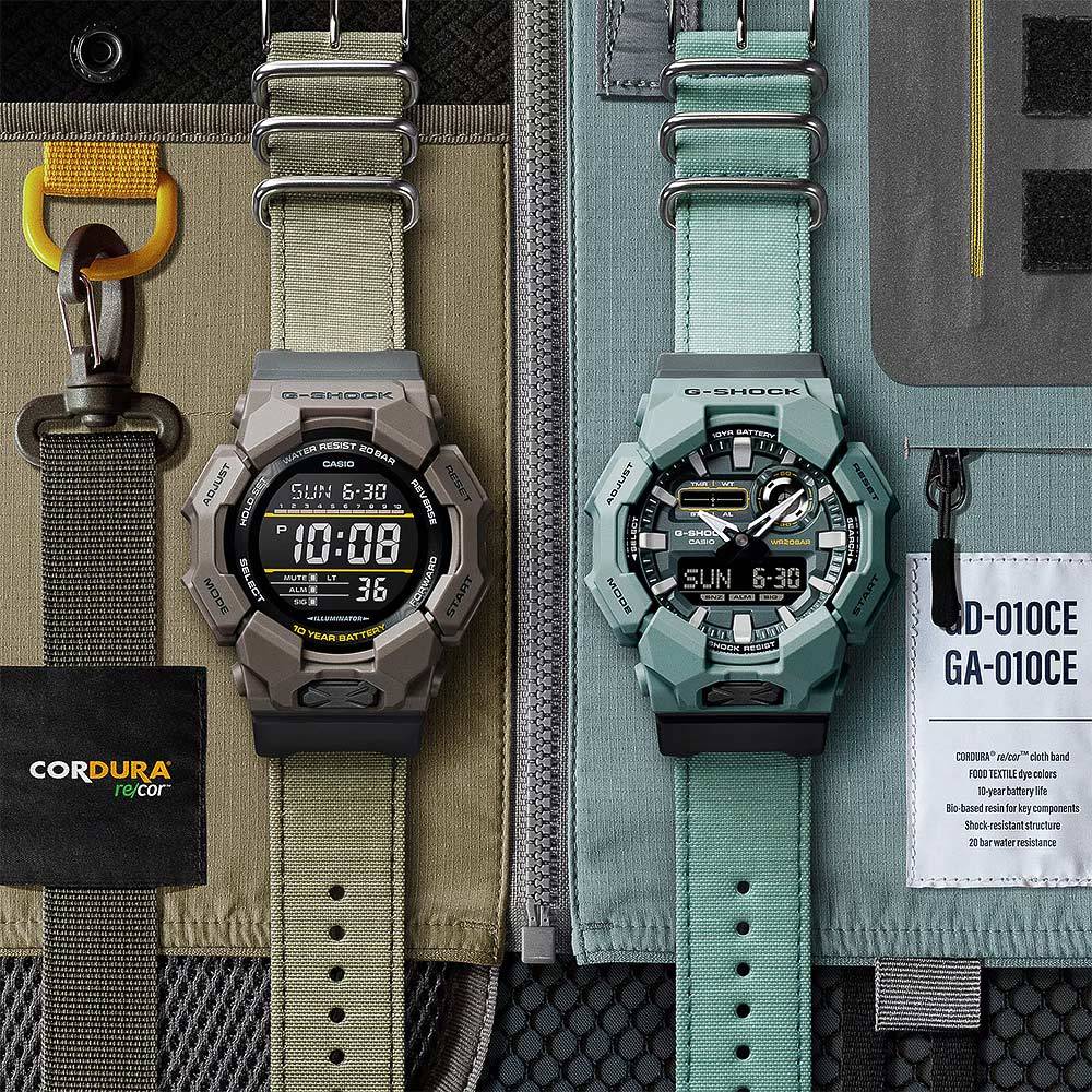 CASIO 卡西歐 G-SHOCK 天然染料 10年電力 電子手錶 學生錶 GD-010CE-5, , large