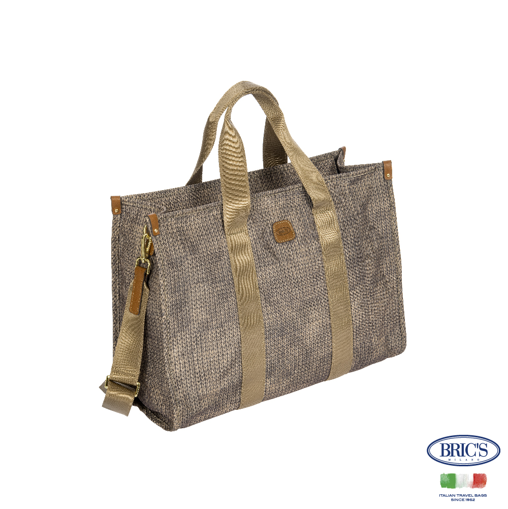 【Bric's】 X-collection 歌劇院托特包(M) BXG45852 - 混羊毛堅果色, , large