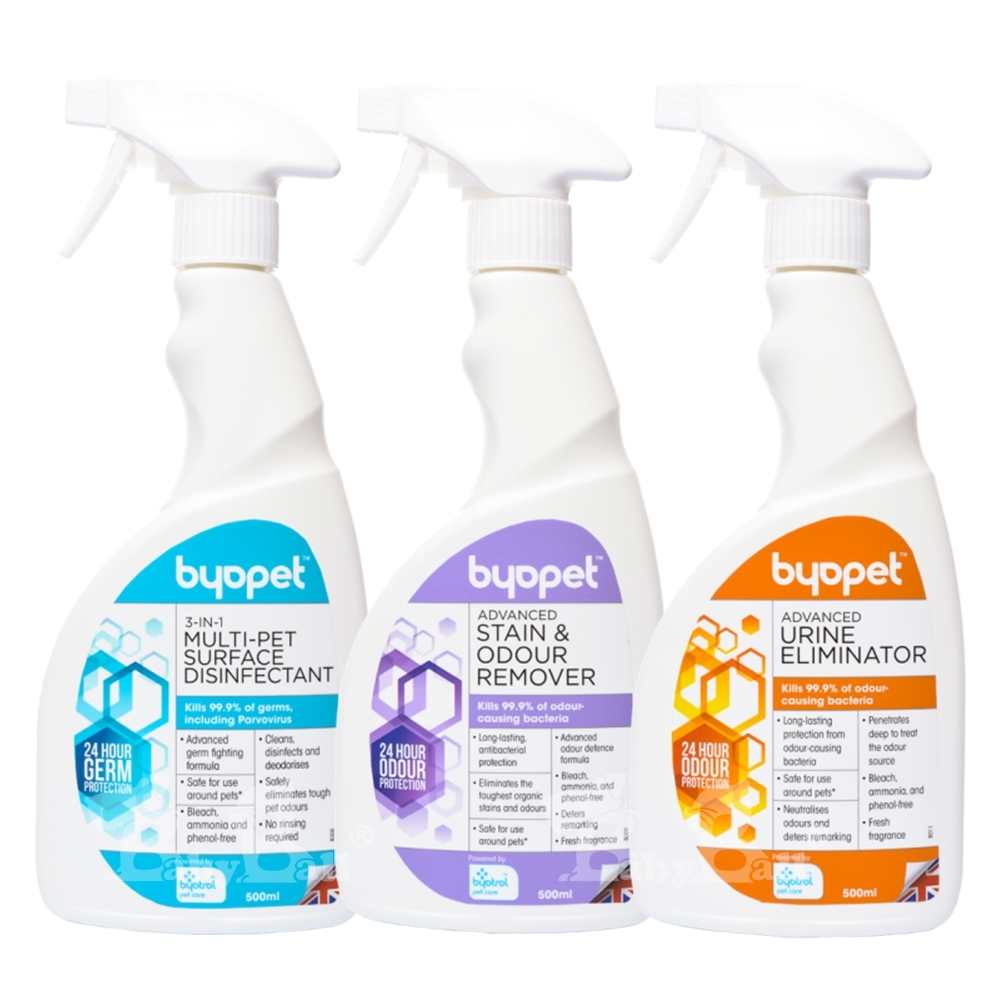 【倆寶貝精品館】英國Byopet 寵物抗菌 3件組-(8008、8009、8011 )