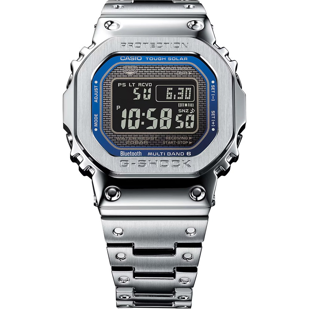 CASIO 卡西歐 G-SHOCK 全金屬太陽能藍芽手錶 GMW-B5000D-2, , large