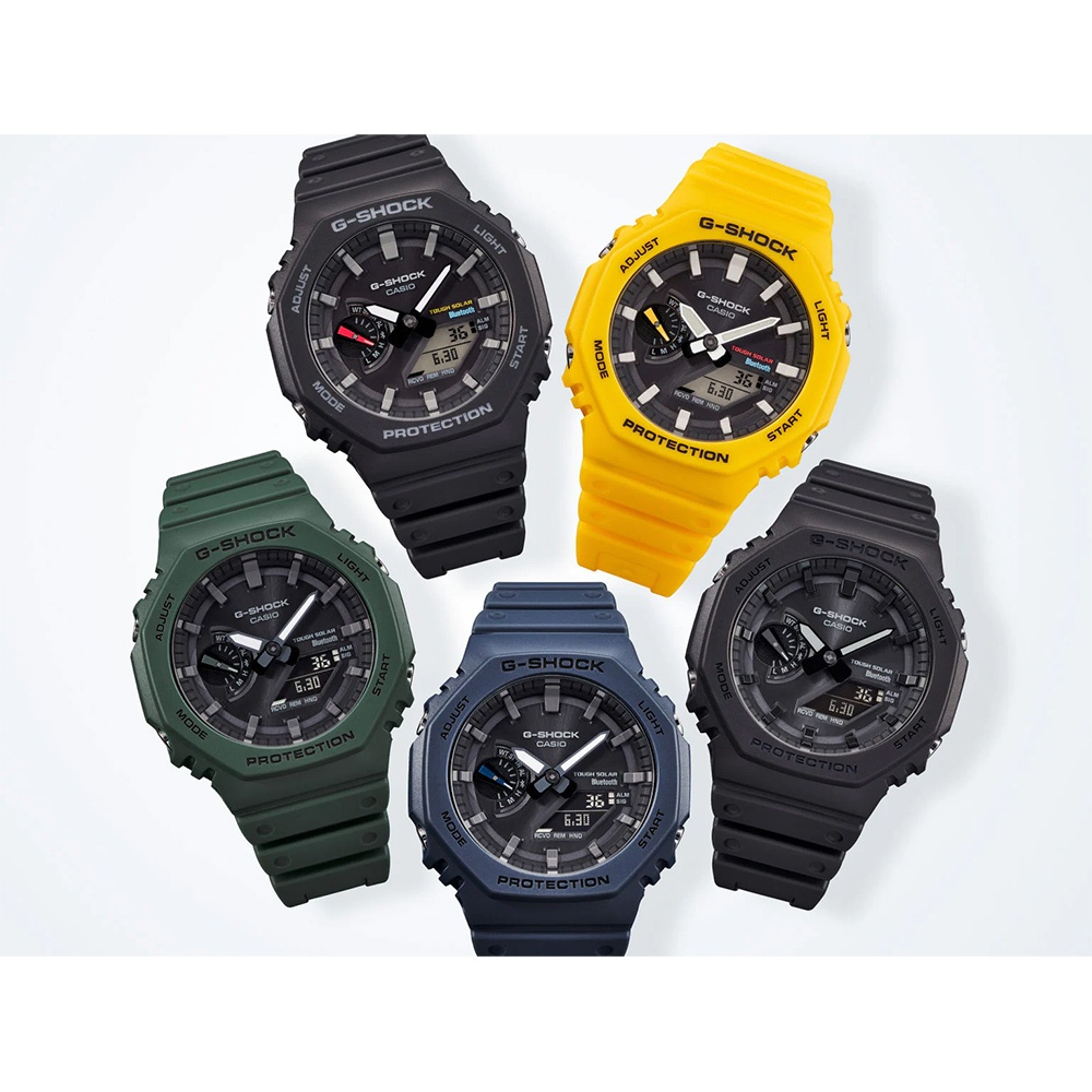 CASIO 卡西歐 G-SHOCK 藍牙 八角 太陽能 電子錶 GA-B2100-3A, , large