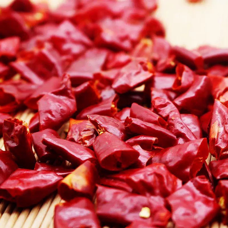 二荊條切斷乾辣椒 微辣特香紅辣椒乾貨, , large