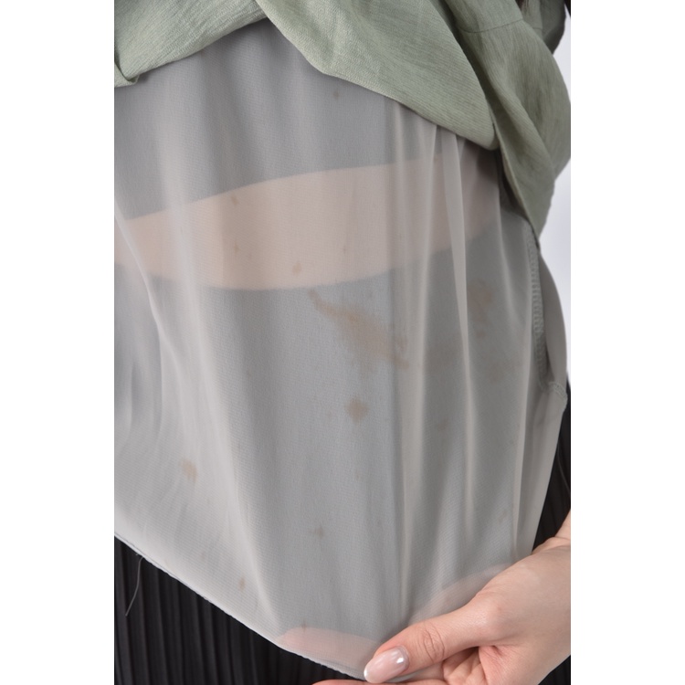 (M) 質感無袖綠色上衣二手衣, , large