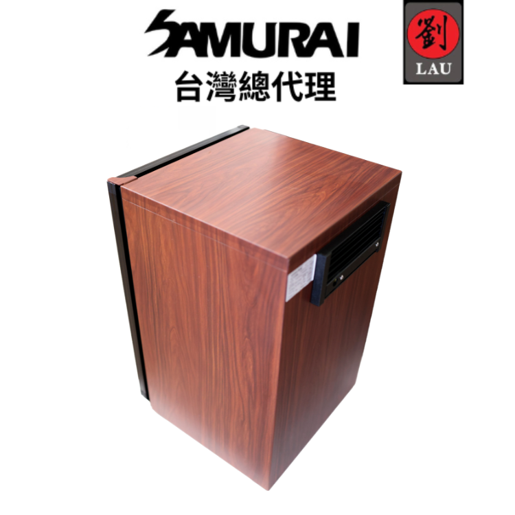 (2026/1/23-2/22保固買就送)[劉氏國際]SAMURAI 新武士 GP5-36LW 藍光木紋觸控式電子防潮箱, , large