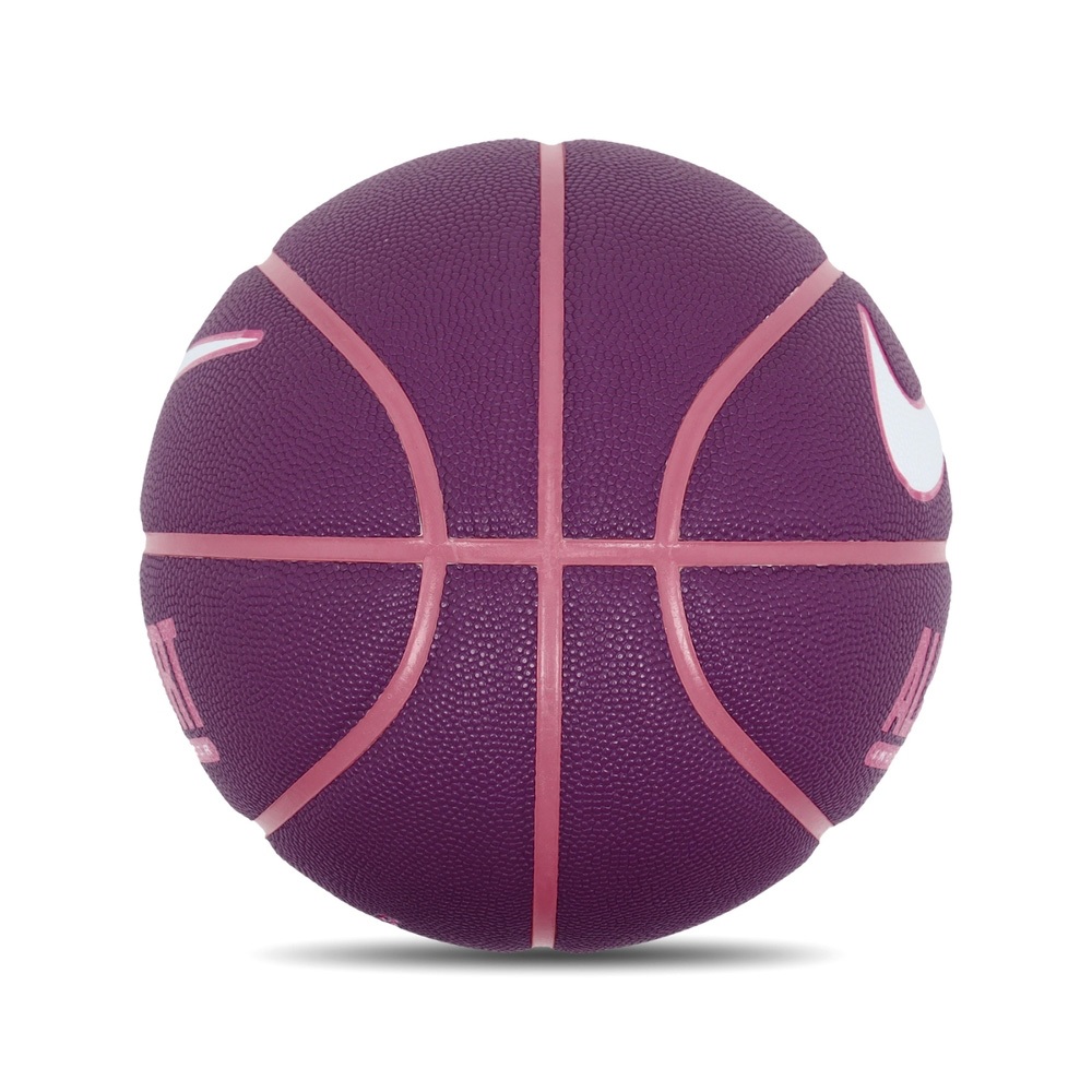 NIKE EVERYDAY ALL COURT 8P 6號球 標準籃球 比賽 訓練 運動 耐磨 深溝 精準控球 紫紅, , large