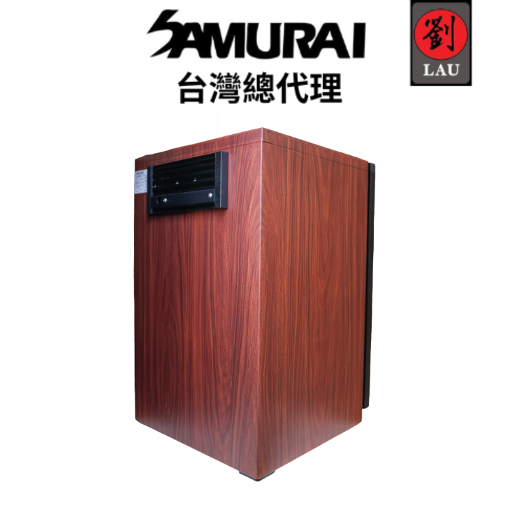 (2026/1/23-2/22保固買就送)[劉氏國際]SAMURAI 新武士 GP5-36LW 藍光木紋觸控式電子防潮箱, , large