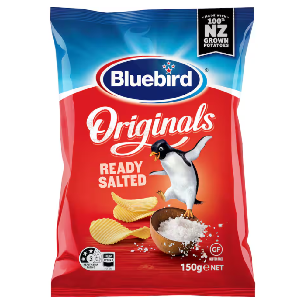 Bluebird Original Ready Salted Chips, , large