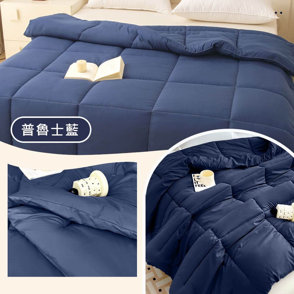 3M Silver Ion Antibacterial All-Season Comforter – Machine Washable & Dryable, 普魯士藍, large