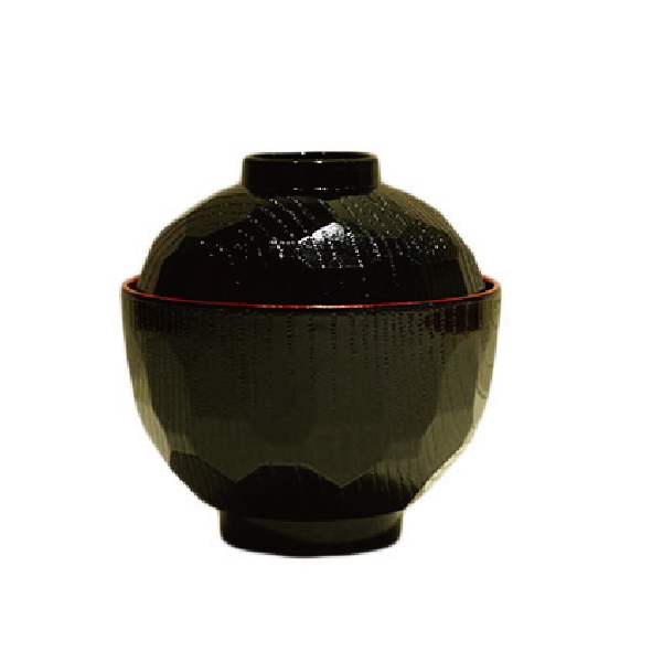 KOHBEC Japanese-Style Covered Bowl with Kikkō (Tortoise Shell) Pattern, , large