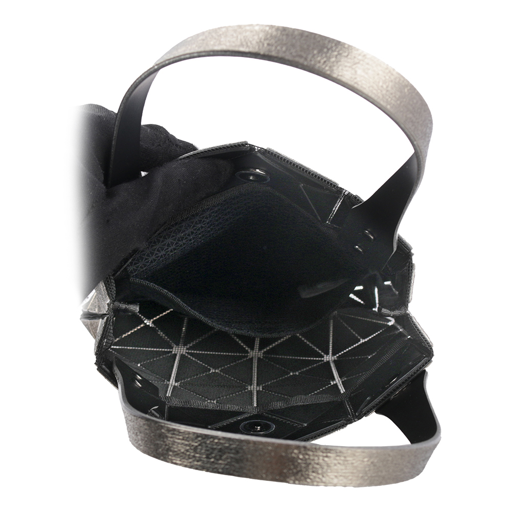 ISSEY MIYAKE BAO BAO 5X4 立體金屬色迷你方盒手提包/槍銅色, , large
