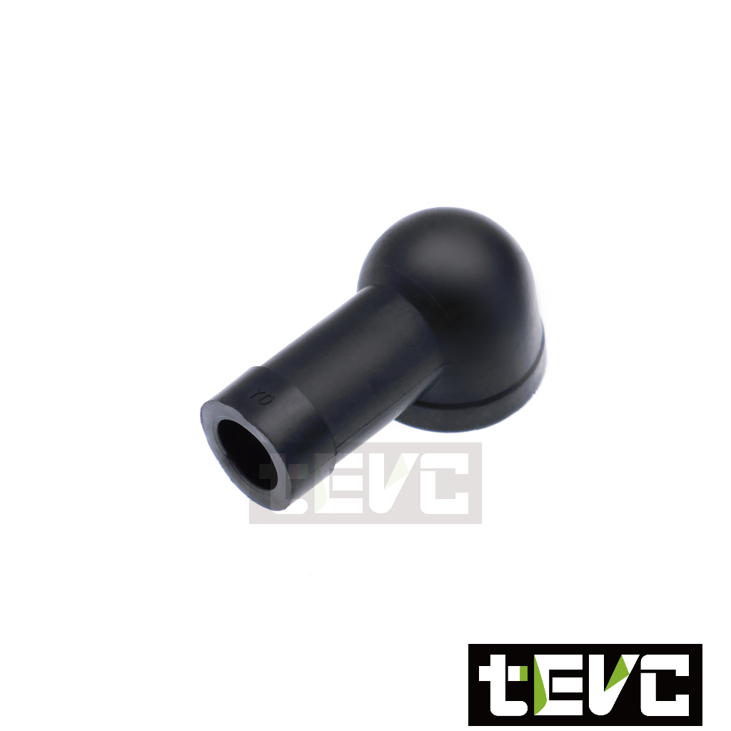 《tevc》BK004 電瓶保護 絕緣保護套 橡膠套 防塵蓋-紅，黑(一對), , large