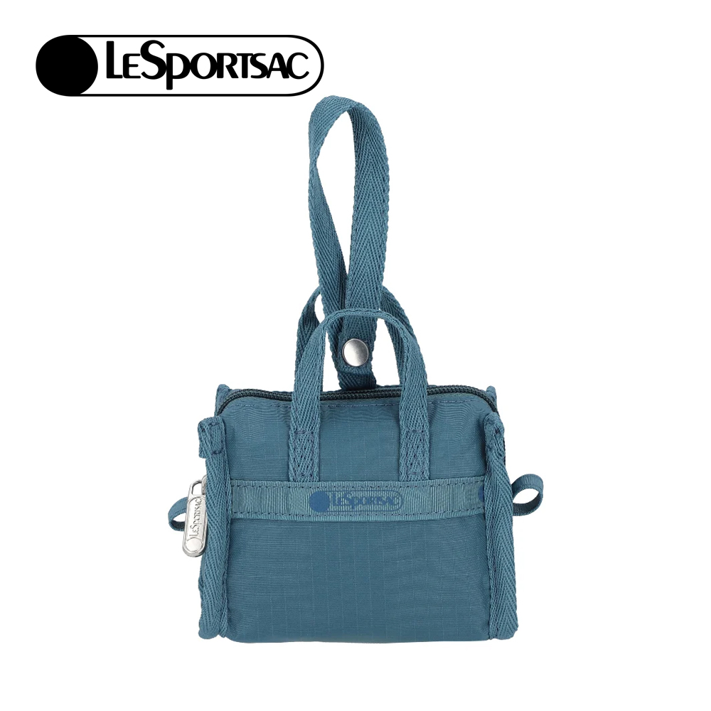 Lesportsac Micro Weekender Charm 小吊掛飾零錢包 收納袋(靛藍色), , large