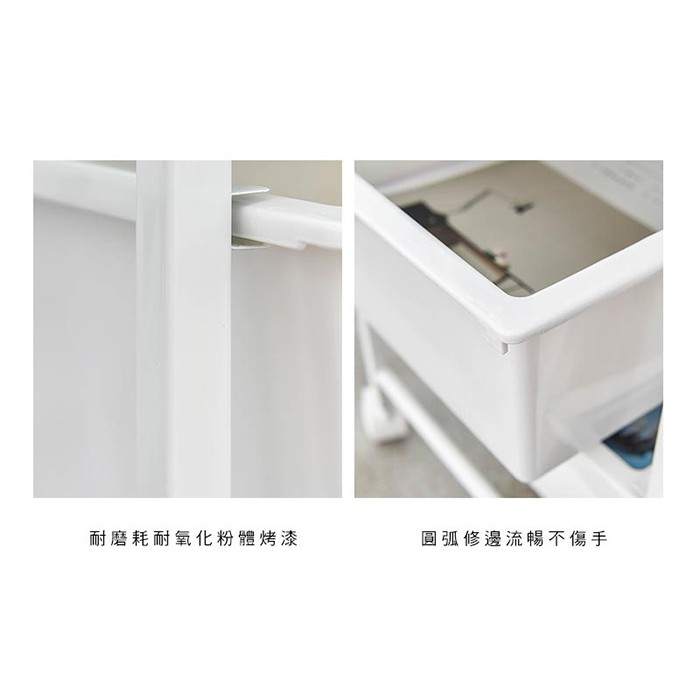 【Y HOUSE】Mobile filing cabinet/drawer cabinet/storage cabinet/three-layer trolley, , large