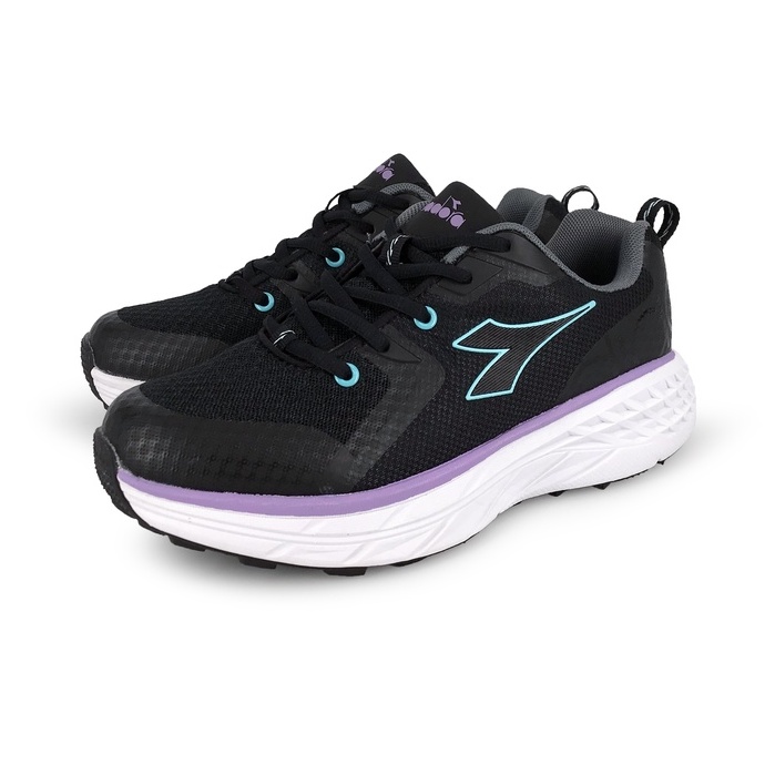 DIADORA迪亞多那 戶外野趣越野鞋 女運動鞋 登山鞋 女鞋 簡約 透氣 吸震 回彈 厚底 EVA鞋墊 耐磨 防滑 黑