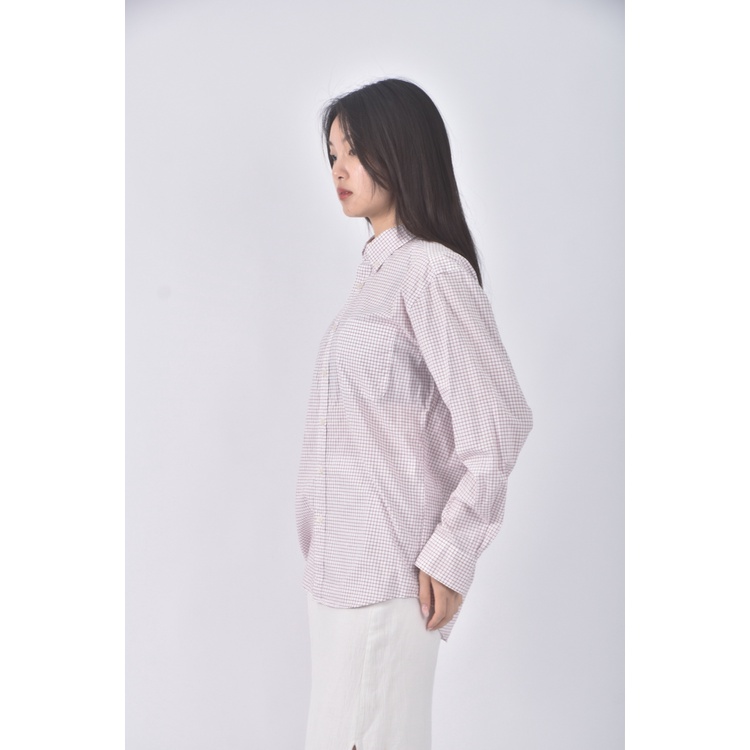 (S) uniqlo質感棉質純棉白色襯衫上衣二手衣, , large