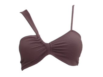 QXHEE.T. 台灣製．平口造型雙肩帶後釦泳衣QX-M08a 琥珀棕-M, , large