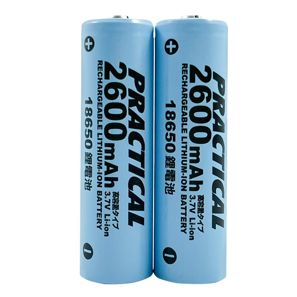 實用牌18650/2600mAh鋰充電池2入 PRA-2600-2 低自放電 標準檢驗局認證合格, , large